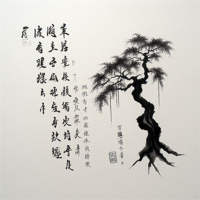 因依老宿发心初，半学修心半读书。