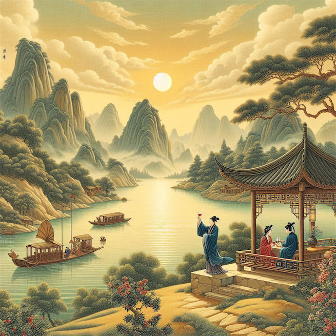 九日明朝酒香，一年好景橙黄。