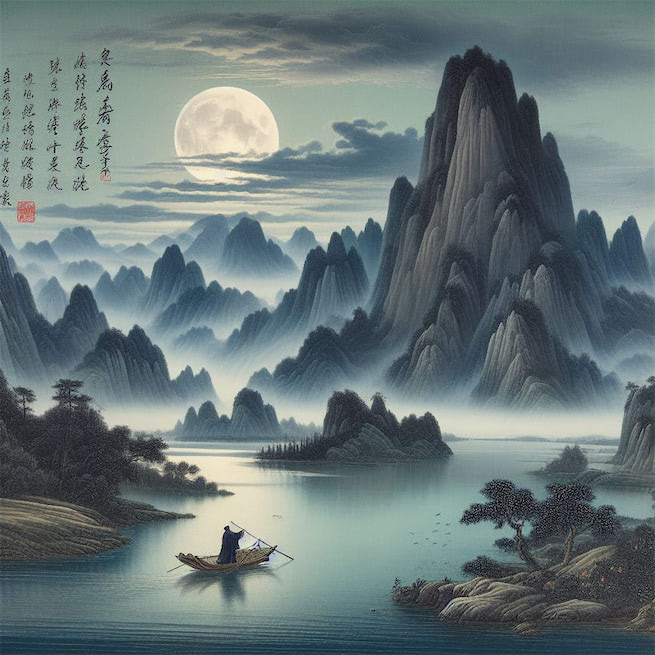 去年东武今夕，明月不胜愁。