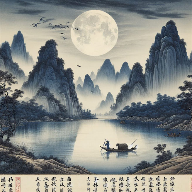 去年东武今夕，明月不胜愁。