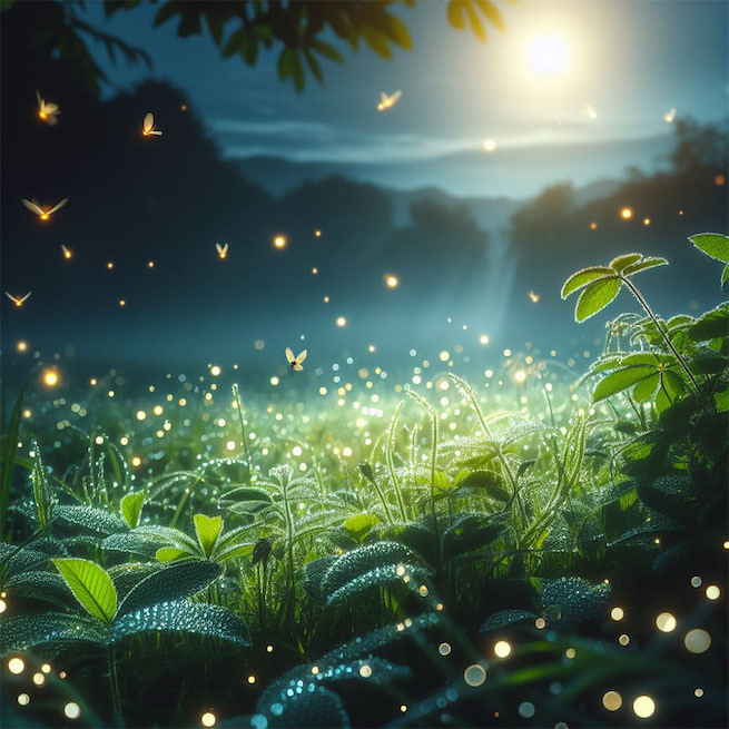 草萤有耀终非火，荷露虽团岂是珠。