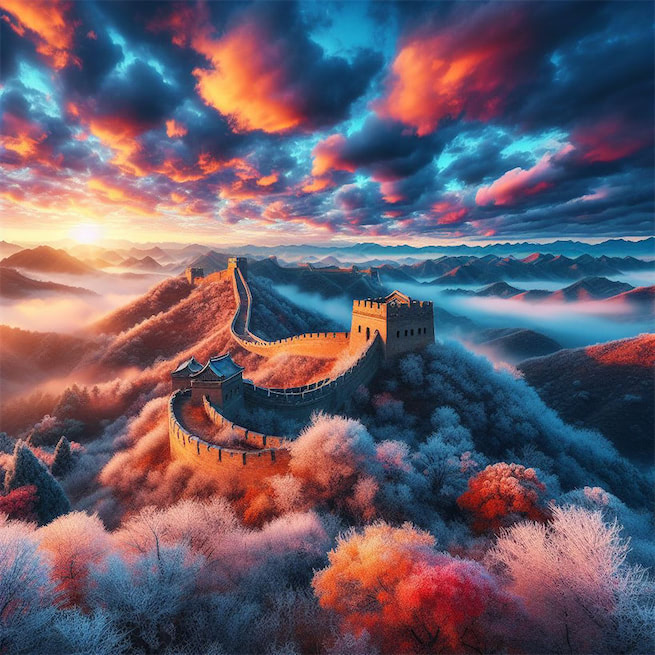 霜威出塞早，云色渡河秋。