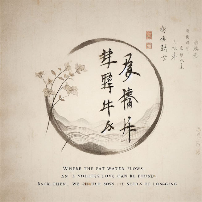 肥水东流无尽期。当初不合种相思。