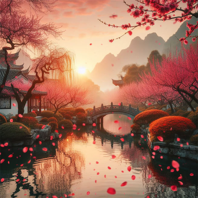 况是青春日将暮，桃花乱落如红雨。