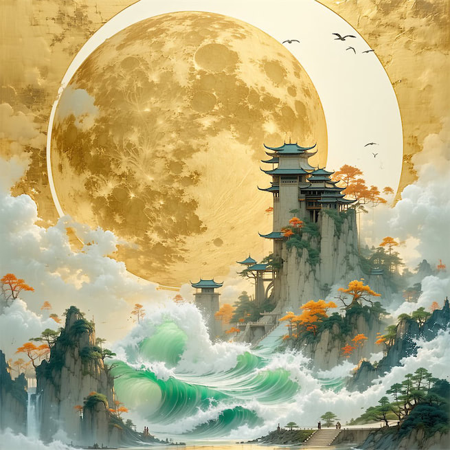 第四桥边，拟共天随住。 Poster