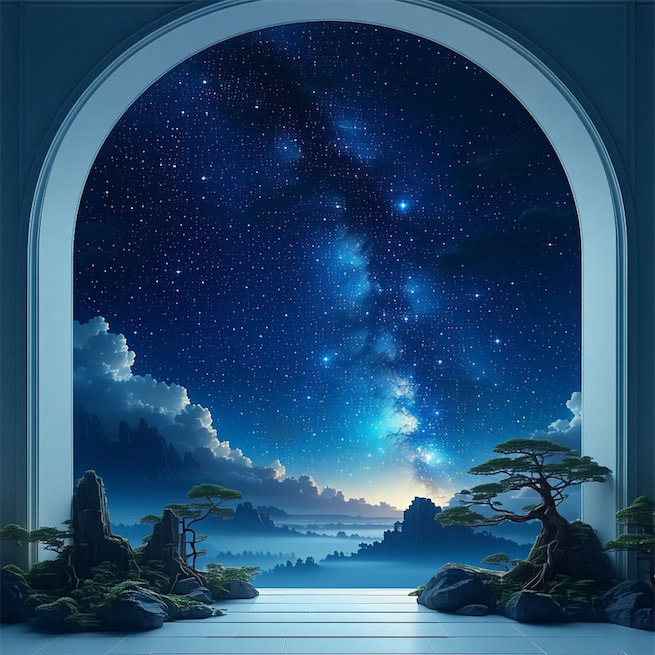 河边独自看星宿，夜织天丝难接续。