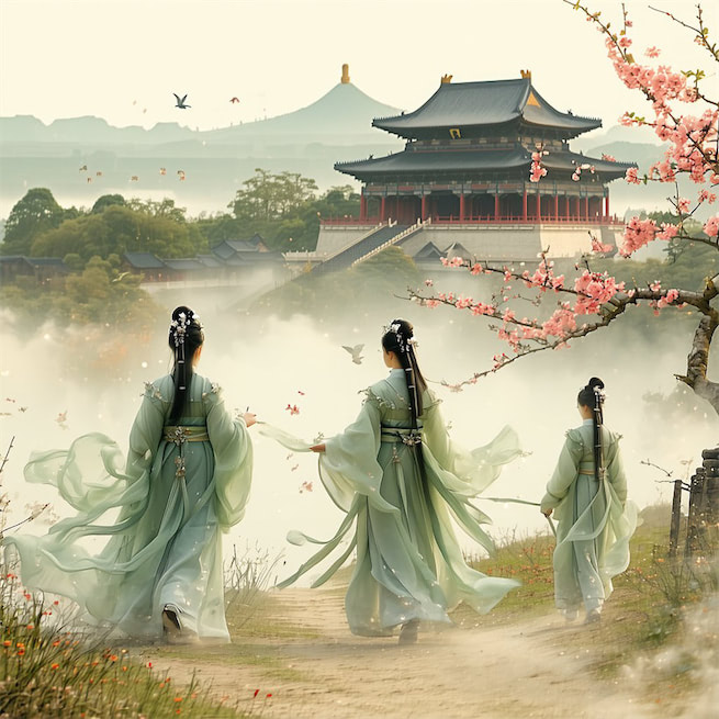 洛阳城里春光好，洛阳才子他乡老。