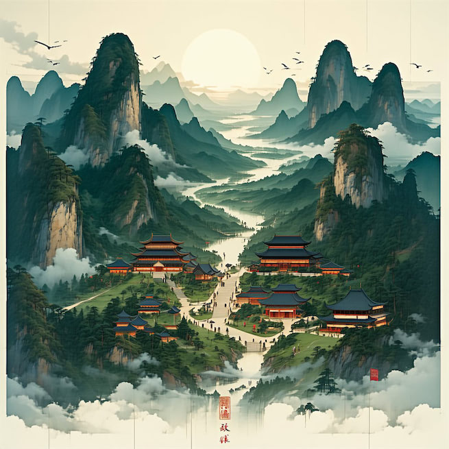 一寸丹心图报国，两行清泪为思亲。