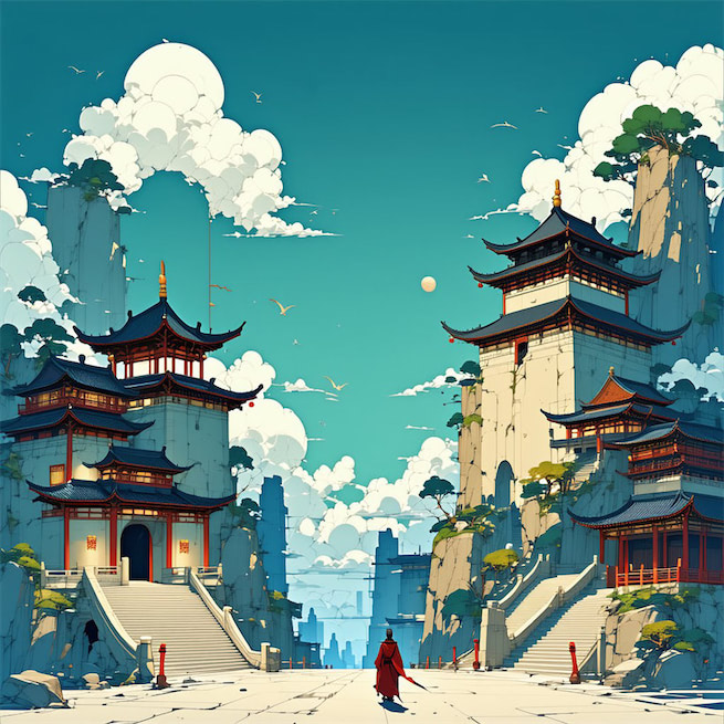 一叶渔船两小童，收篙停棹坐船中。 Poster