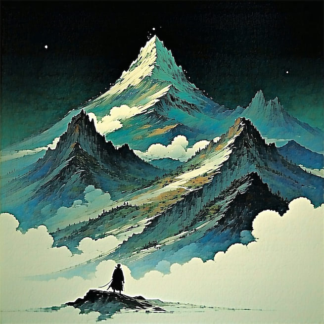 父耕原上田，子劚山下荒。