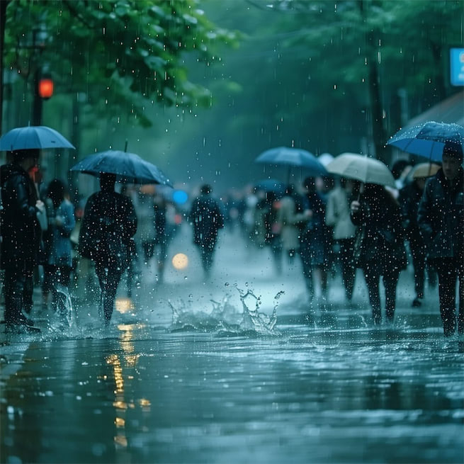 苦雨思白日，浮云何由卷。 Poster