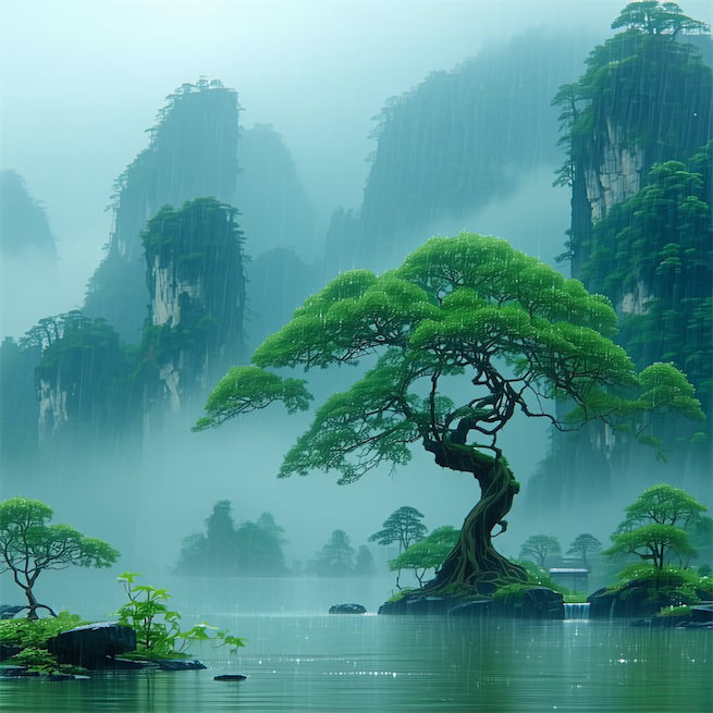 苦雨思白日，浮云何由卷。