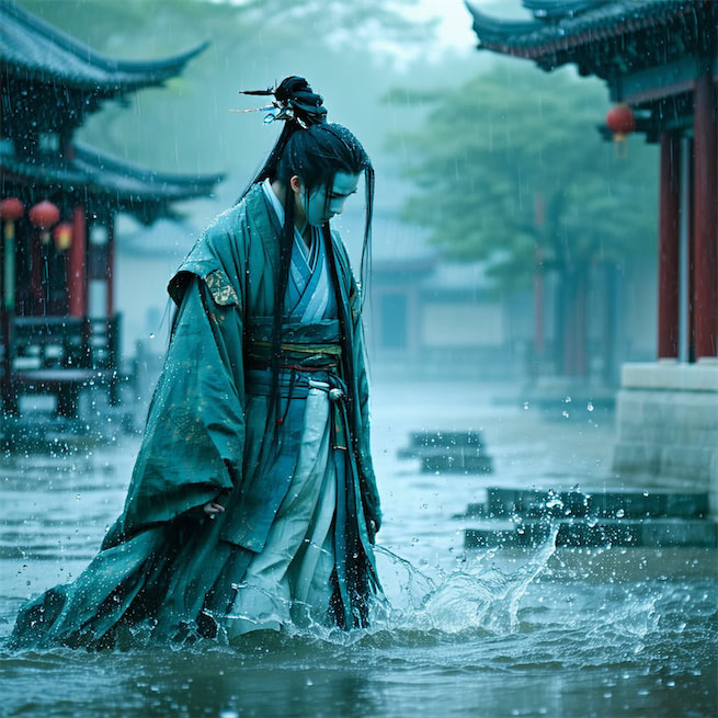 风雨送人来，风雨留人住。