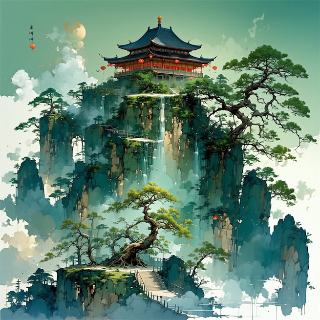 伤心桥下春波绿，曾是惊鸿照影来。