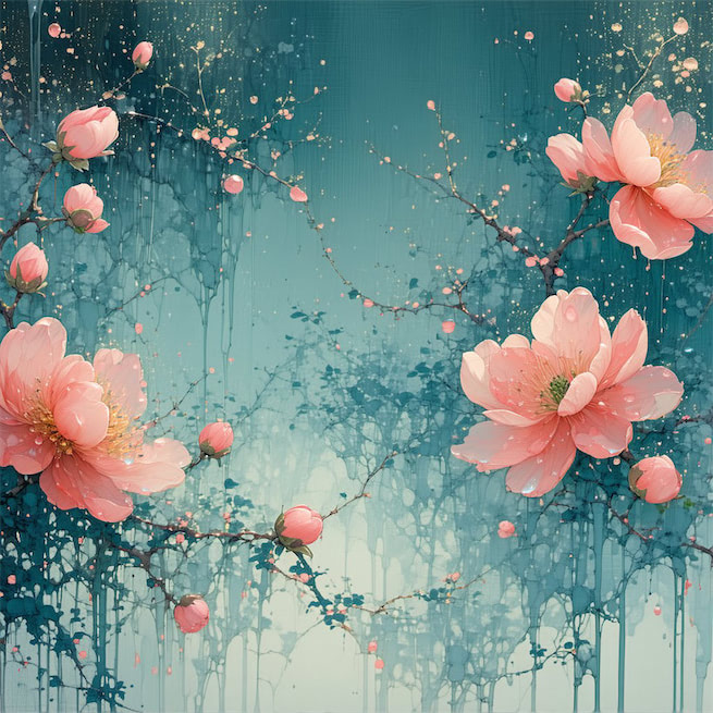 楼头残梦五更钟，花底离情三月雨。