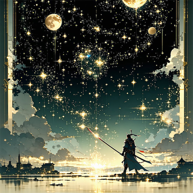 迟迟钟鼓初长夜，耿耿星河欲曙天。