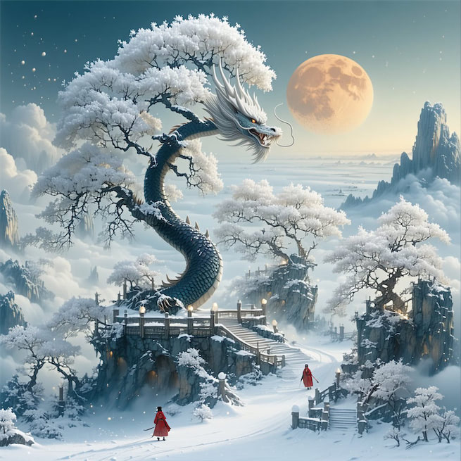 俯瞰黄河小，高悬白雪清。