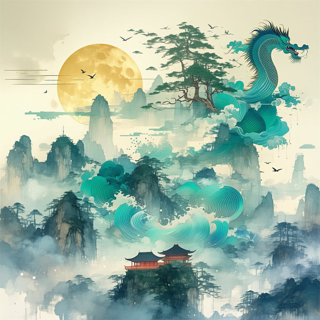 道人庭宇静，苔色连深竹。