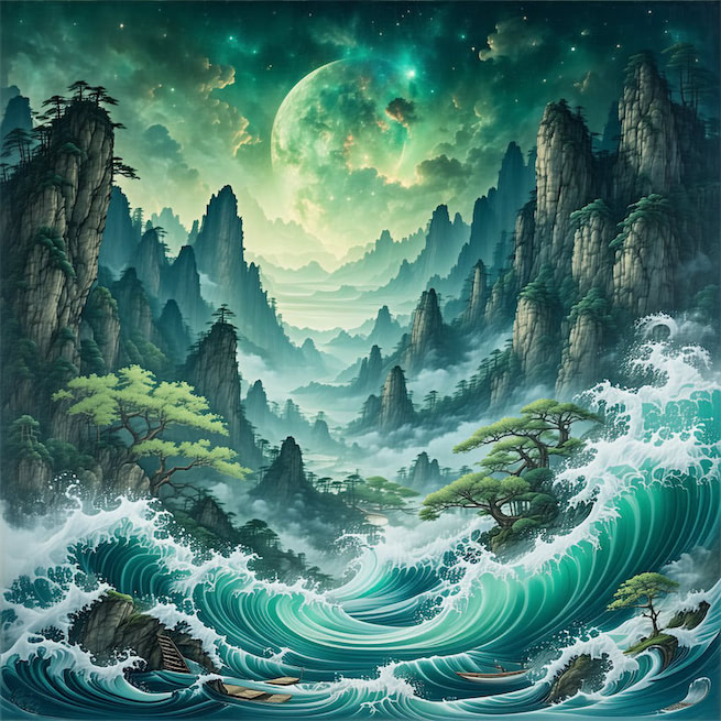 相逢意气为君饮，系马高楼垂柳边。