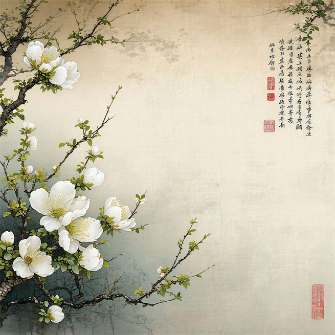 岭南能有几多花，寒食临之扫春迹。 Poster