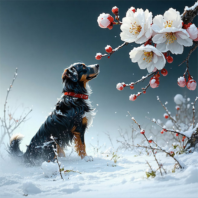 朔风吹散三更雪，倩魂犹恋桃花月。