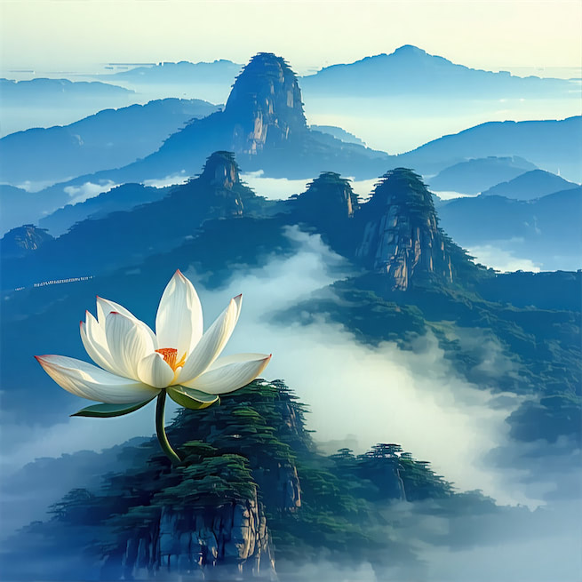 叶落风不起，山空花自红。