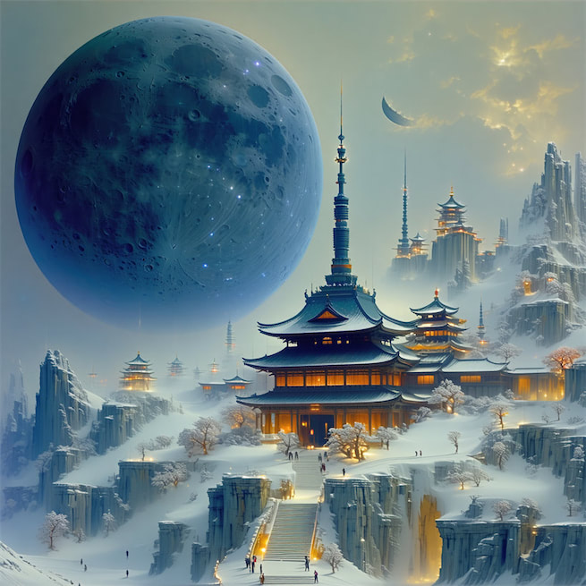 星垂平野阔，月涌大江流。 Poster