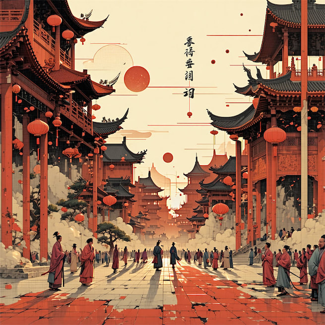 几度东风吹世换，千年往事随潮去。