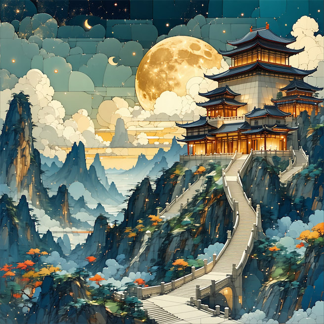 重阳过后，西风渐紧，庭树叶纷纷。 Poster