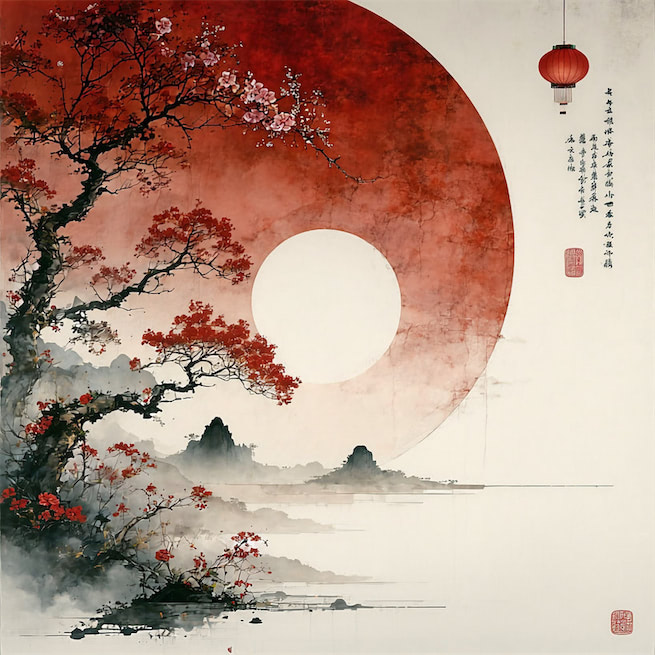 蛾眉淡了教谁画？瘦岩岩羞戴石榴花。