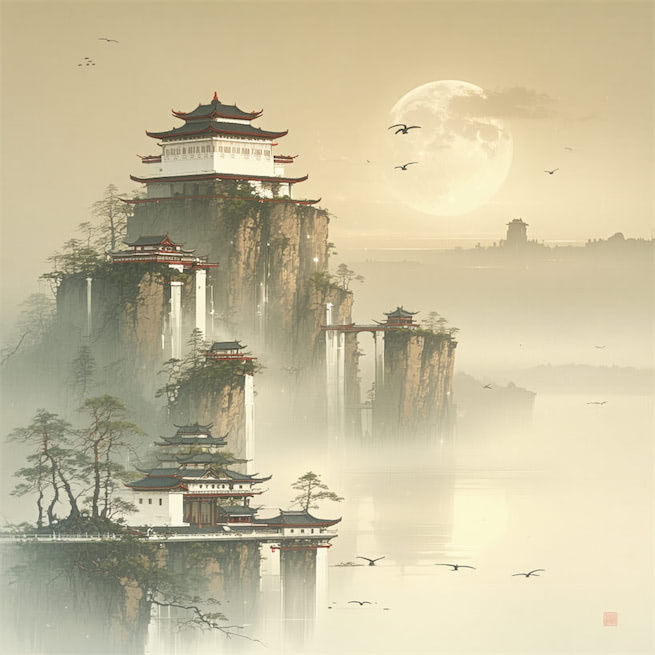 古人今人若流水，共看明月皆如此。