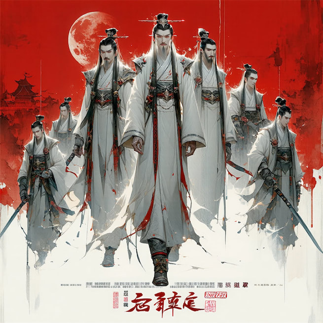 斜倚画阑娇不语，暗移梅影过红桥，裙带北风飘。