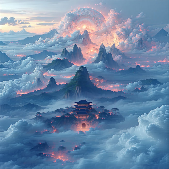 是天外空汗漫，但长风、浩浩送中秋。 Poster