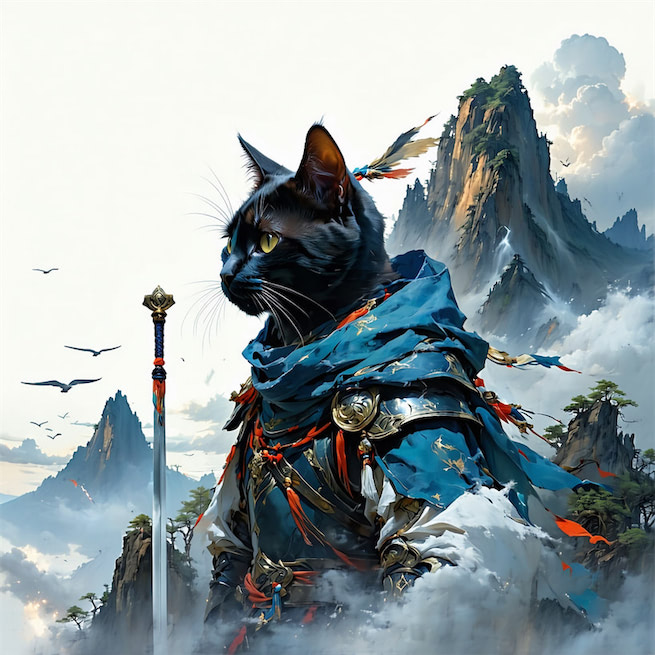 中山人予之猫，猫善捕鼠及鸡。