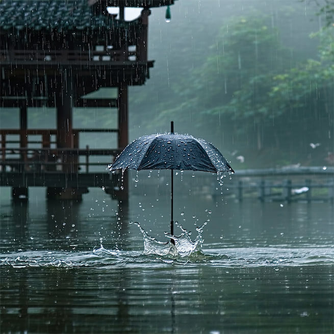 风老莺雏，雨肥梅子，午阴嘉树清圆。 Poster