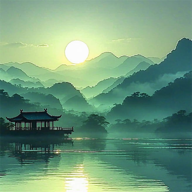 千里莺啼绿映红，水村山郭酒旗风。