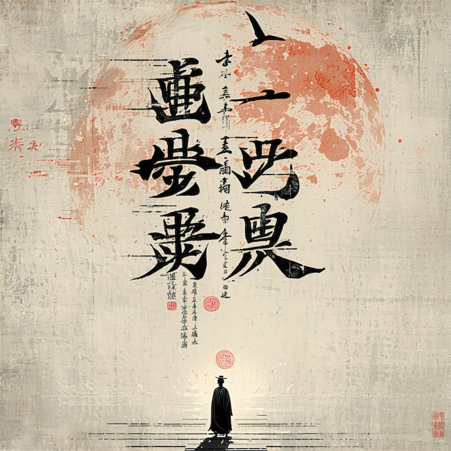 骑牛远远过前村，短笛横吹隔陇闻。 Poster