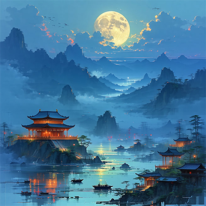 唤起封姨清晚景，更将荔子荐新圆。