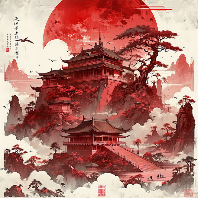 鹤发垂肩尺许长，离家三十五端阳。 Poster