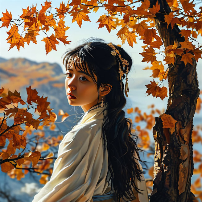 深秋绝塞谁相忆，木叶萧萧。