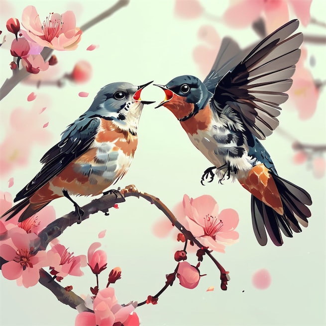 雌雄空中鸣，声尽呼不归。